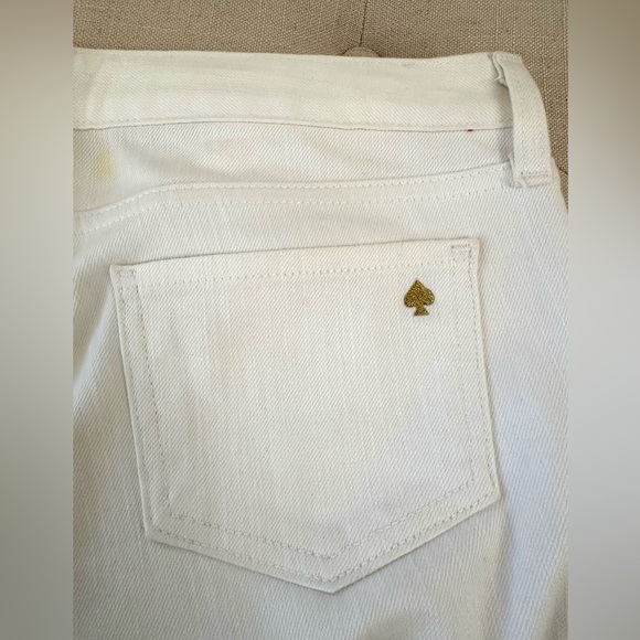 Kate Spade White Straight Leg Jeans - Picture 10 of 12